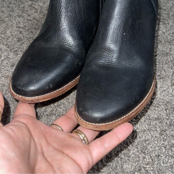 Madewell Womens The Billie Boot F5044 Leather Bootie Classic Black Sz 8 1/2 - Picture 6 of 9